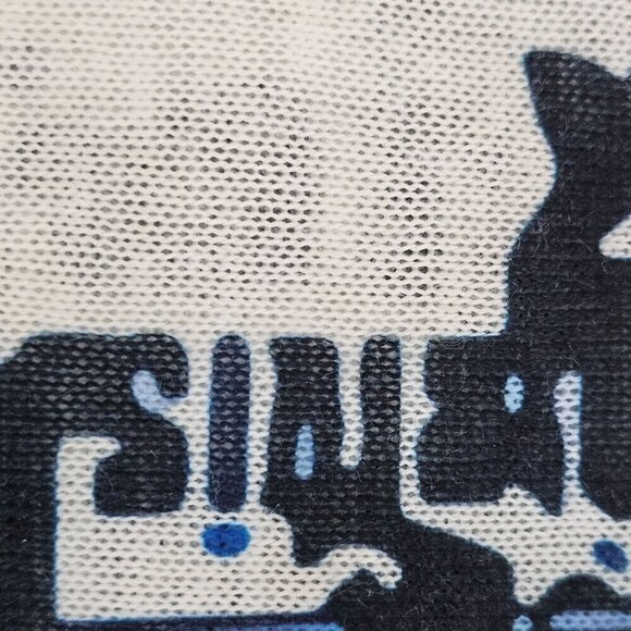 Shana Size M Art to Wear Newsprint Collage 3/4 Dolman Sleeve Top - Picture 10 of 10